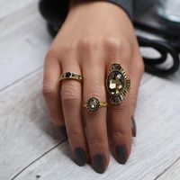 New Fashion Wild Creative Exaggerated Multi-style Geometric Suit Joint Ring Wholesale main image 5