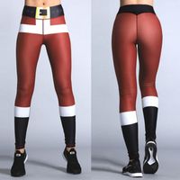 Heißer Verkauf Heißer Stil Europäische Und Amerikanische Damen Weihnachten Digitaldruck Sport Yoga Leggings Frauen sku image 3