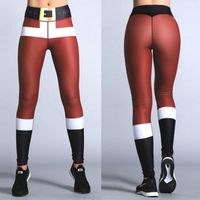 Navidad Digital Impresión Deportes Yoga Pantalones Mujer Leggings Nhma151778 sku image 5
