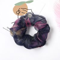 New Fashion Fabric Lace Yarn Small Fragrance Wind Flowers Cheap Scrunchies Wholesale sku image 2