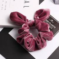 New Korean Retro Velvet Rabbit Ears Cheap Scrunchies Wholesale sku image 13