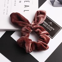 New Korean Retro Velvet Rabbit Ears Cheap Scrunchies Wholesale sku image 14