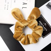 New Korean Retro Velvet Rabbit Ears Cheap Scrunchies Wholesale sku image 16