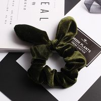 New Korean Retro Velvet Rabbit Ears Cheap Scrunchies Wholesale sku image 12