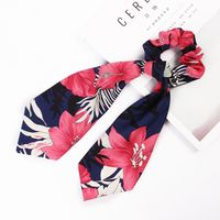 New Fashion Super Long Silk Scarf Streamer Printing Cheap Scrunchies Wholesale sku image 3