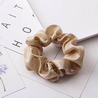 New Fashion Metal Bright Color Radium Bronzing Double Color Cheap Scrunchies Wholesale sku image 3