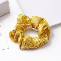 New Fashion Metal Bright Color Radium Bronzing Double Color Cheap Scrunchies Wholesale sku image 14