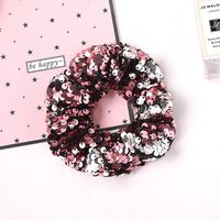The New Fashion Two-color Flipped Fish Scale Large Sequins Cheap Scrunchies Wholesale sku image 7