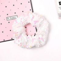 The New Fashion Two-color Flipped Fish Scale Large Sequins Cheap Scrunchies Wholesale sku image 4