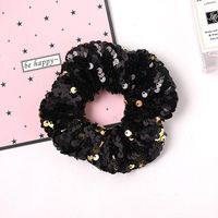 The New Fashion Two-color Flipped Fish Scale Large Sequins Cheap Scrunchies Wholesale sku image 1