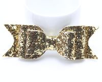 New Explosion Large Size Shiny Gold Glitter Bow Hairpin Ladies Spring Clip Children&#39;s Hair Accessories Wholesale sku image 3