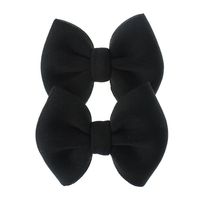 Children Hairpin Hairpin New Solid Color Bow Hair Accessories Wholesale Nihaojewelry sku image 2