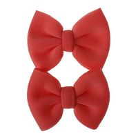 Children Hairpin Hairpin New Solid Color Bow Hair Accessories Wholesale Nihaojewelry sku image 11