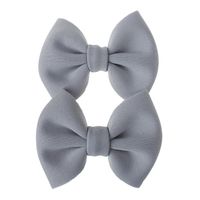 Children Hairpin Hairpin New Solid Color Bow Hair Accessories Wholesale Nihaojewelry sku image 13