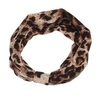 New Korean Fashion Wide Hairband Cotton Sports Yoga Headband Hair Accessories 9 Color Leopard Hairband sku image 9