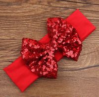 Children&#39;s Hair Band New Sequins Bow Hair Band Hair Accessories Christmas New Baby Gifts sku image 6