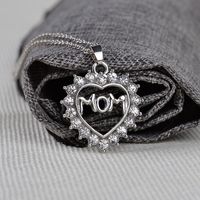 New Fashion Love Diamond Mom Mother&#39;s Day Gift Necklace Wholesale sku image 1