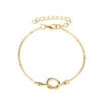 New Style Footwear Metal Knotted Ladies Anklet Fashion Geometric Couple Anklet Wholesale sku image 1