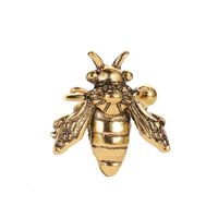 New Fashion Retro Distressed Metal Bee Earrings U-shaped Single Insect Ear Bone Clip sku image 1