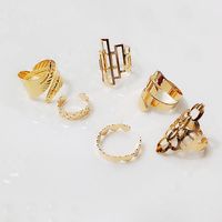 New Fashion Wild Creative Exaggerated Multi-style Geometric Suit Joint Ring Wholesale sku image 4
