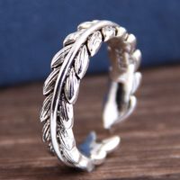 New Fashion Retro Feather Open Ring Yiwu Nihaojewelry Wholesale sku image 1