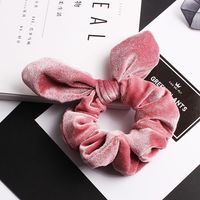 New Korean Retro Velvet Rabbit Ears Cheap Scrunchies Wholesale sku image 8