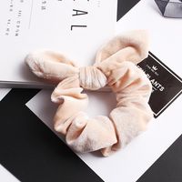 New Korean Retro Velvet Rabbit Ears Cheap Scrunchies Wholesale sku image 5