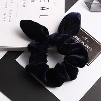 New Korean Retro Velvet Rabbit Ears Cheap Scrunchies Wholesale sku image 2