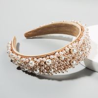 New Baroque Handmade Nail Pearl Wild Luxury Headband Wholesale main image 3