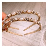 Korean New Fashion Retro Palace French Pearl Flower Cheap Headband Wholesale main image 6