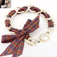 Korean Fashion Big Bow Metal Chain Bracelet Yiwu Nihaojewelry Wholesale sku image 1