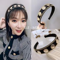 Korea&#39;s New Retro Chain Alloy Broadside Cheap Headband Wholesale main image 1