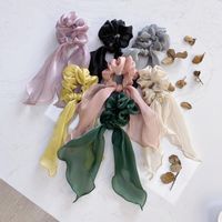 Korean New Fashion Bow Ribbon Streamer Wholesale Scrunchies main image 3
