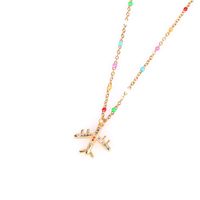 New Fashion Full Diamond Plane Pendant Necklace Oil Drop Stainless Steel Necklace Wholesale main image 6