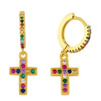 New Cross Earrings Earrings Diamond Earrings Wholesale sku image 1