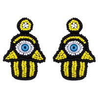 New Fashion Rice Beads Earrings Palm Rice Beads Earrings Wholesale sku image 2