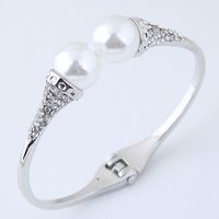 Simple And Elegant Pearl Opening Bracelet Yiwu Nihaojewelry Wholesale sku image 2