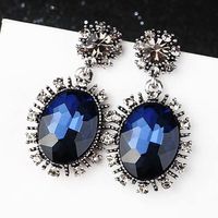 Fashion Retro Baroque Gorgeous Gems Exaggerated Earrings Yiwu Nihaojewelry Wholesale main image 1
