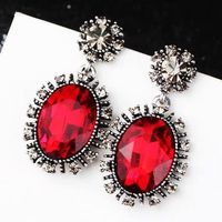 Fashion Retro Baroque Gorgeous Gems Exaggerated Earrings Yiwu Nihaojewelry Wholesale main image 3