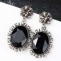 Fashion Retro Baroque Gorgeous Gems Exaggerated Earrings Yiwu Nihaojewelry Wholesale main image 5