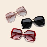 الكورية جديد أزياء مربع كبير إطار نظارات الرجعية النظارات الشمسية فوق البنفسجية حماية نظارات main image 1