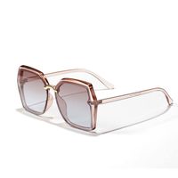 الكورية جديد أزياء مربع كبير إطار نظارات الرجعية النظارات الشمسية فوق البنفسجية حماية نظارات main image 4