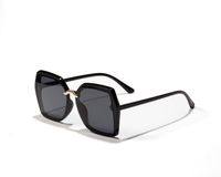الكورية جديد أزياء مربع كبير إطار نظارات الرجعية النظارات الشمسية فوق البنفسجية حماية نظارات sku image 1