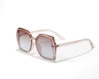 الكورية جديد أزياء مربع كبير إطار نظارات الرجعية النظارات الشمسية فوق البنفسجية حماية نظارات sku image 3