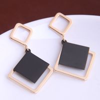 Korean Fashion Sweet Simple Square Earrings Yiwu Nihaojewelry Wholesale sku image 1