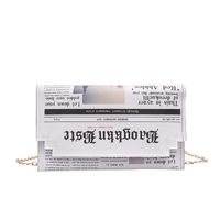 Simple Envelope Clutch Bag Printing Fashion Chain Shoulder Messenger Bag main image 5
