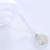 Marine Life Scallop Conch Shell Pendant Necklace Gold And Silver Female Clavicle Chain Wholesale main image 5
