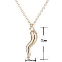S Curve Necklace Marine Small Conch Small Shell Pendant Necklace Female Clavicle Chain Small Pepper Necklace main image 6