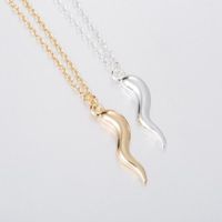 S Curve Necklace Marine Small Conch Small Shell Pendant Necklace Female Clavicle Chain Small Pepper Necklace main image 3