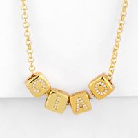 New Fashion Necklace 26 English Alphabet Necklace Diy Alphabet Necklace Wholesale main image 6